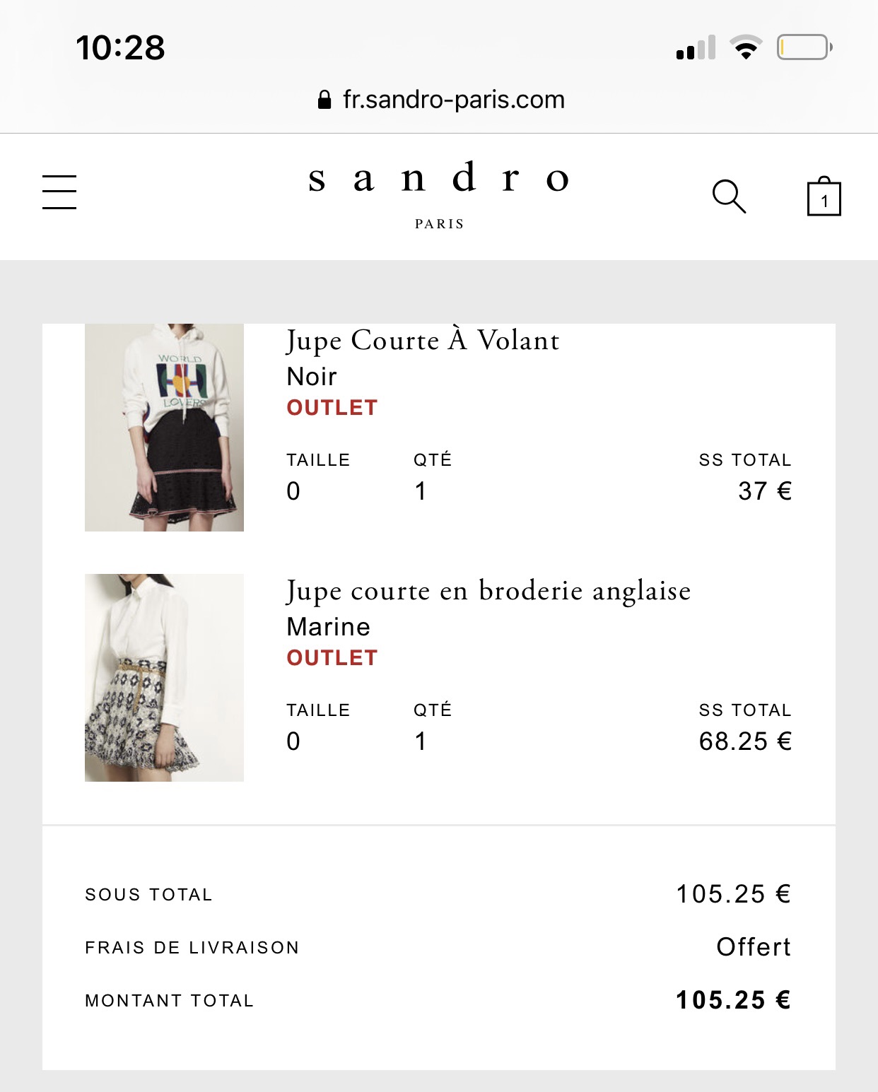 sandro outlet 补货！！！
