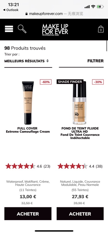 Make up forever官网折上折