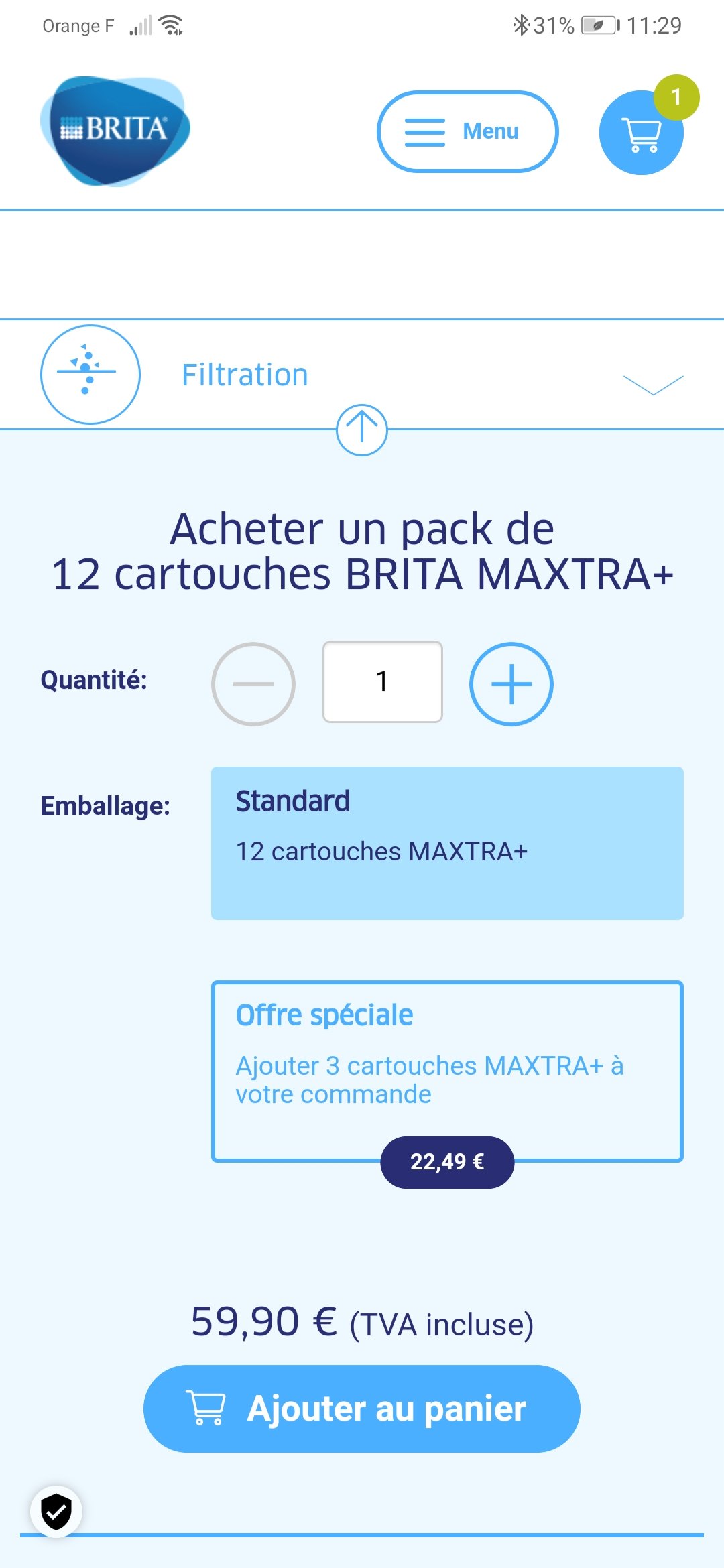 brita 滤芯官网优惠