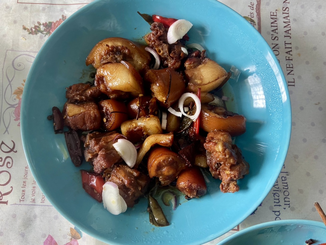 第一次做红烧猪已巴