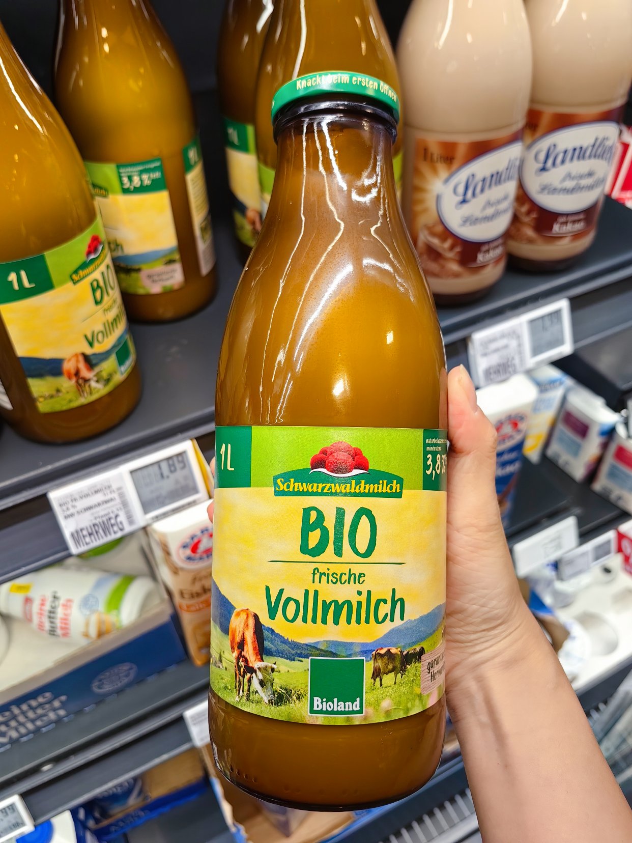 🇩🇪德国REWE 有奶盖的牛奶耶！