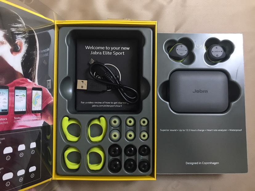 Jabra elite sport无线运动耳机