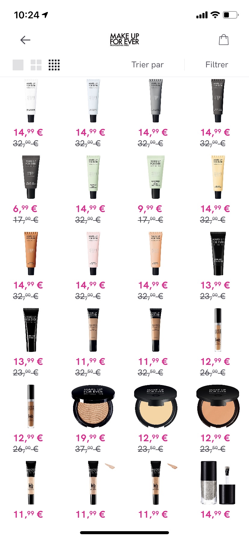 vp make up for ever 打折