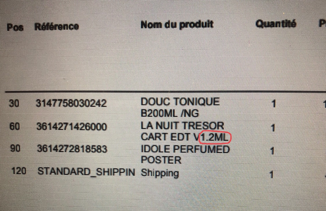 兰蔻发货不对？？？