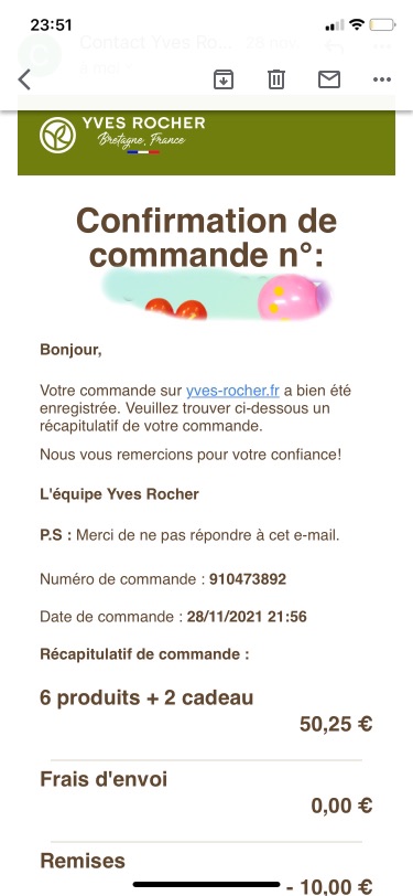 黑五Yves Rocher 第三单
