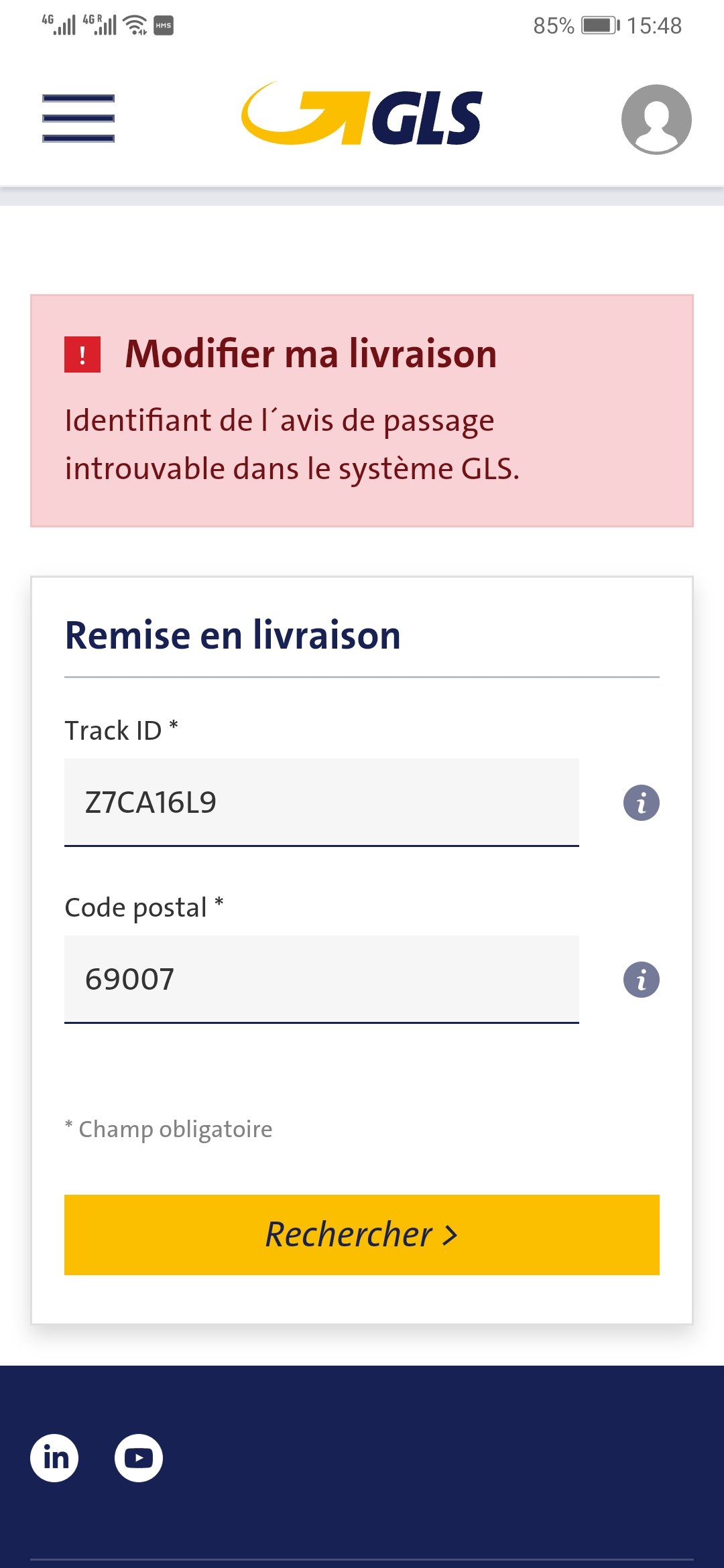 求救求救 gls快递