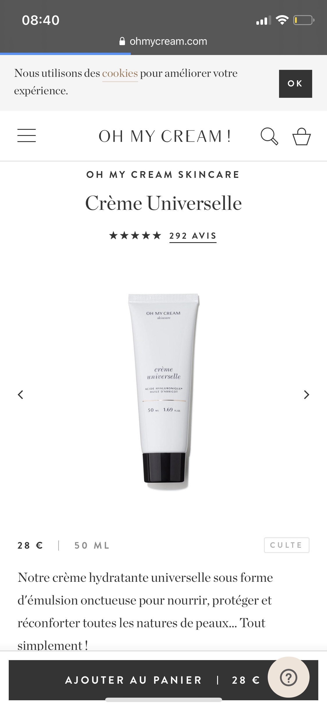 羊毛～Madame杂志送价值28€的正装面霜