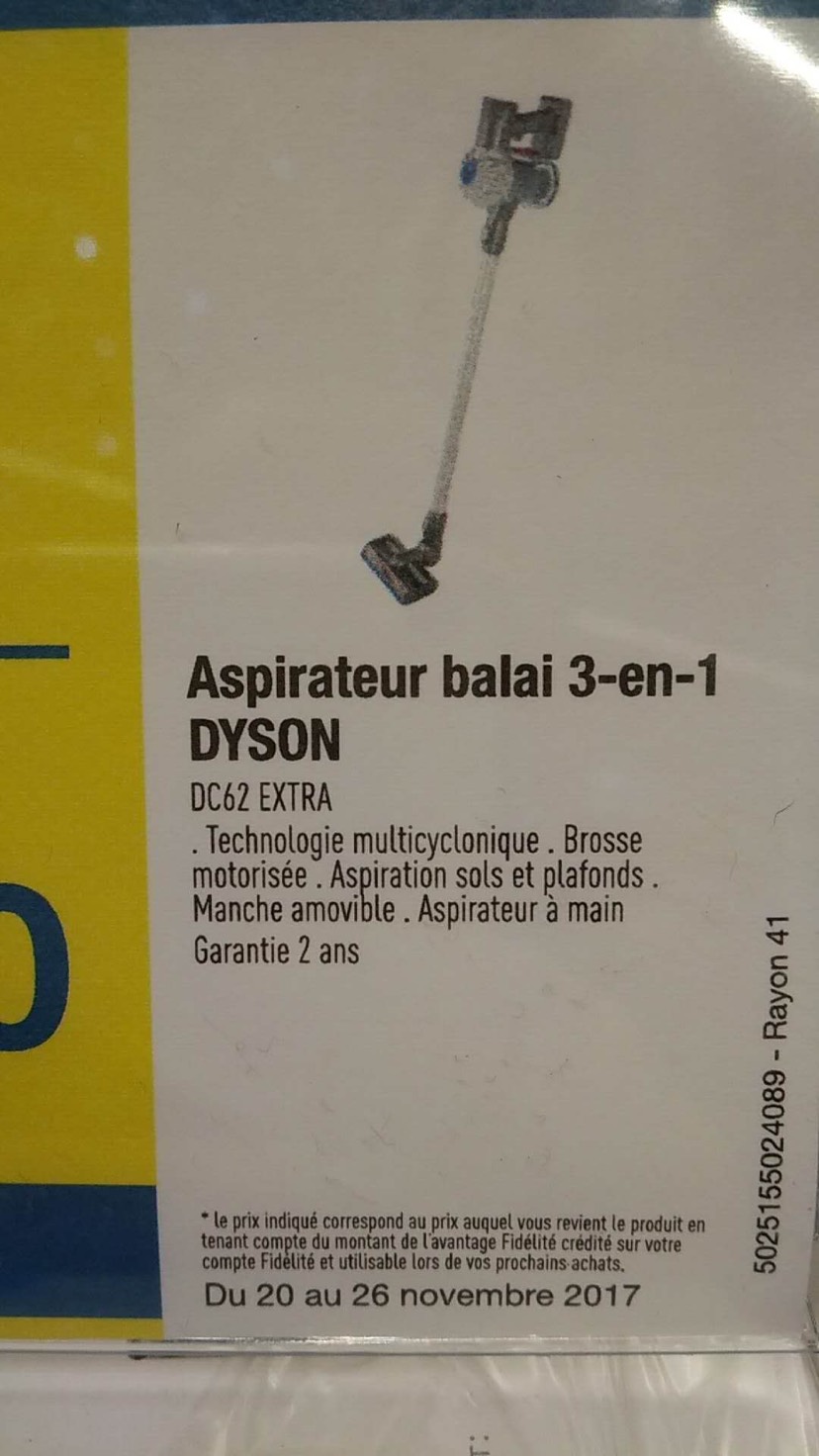 家乐福的黑五-dyson 吸尘器