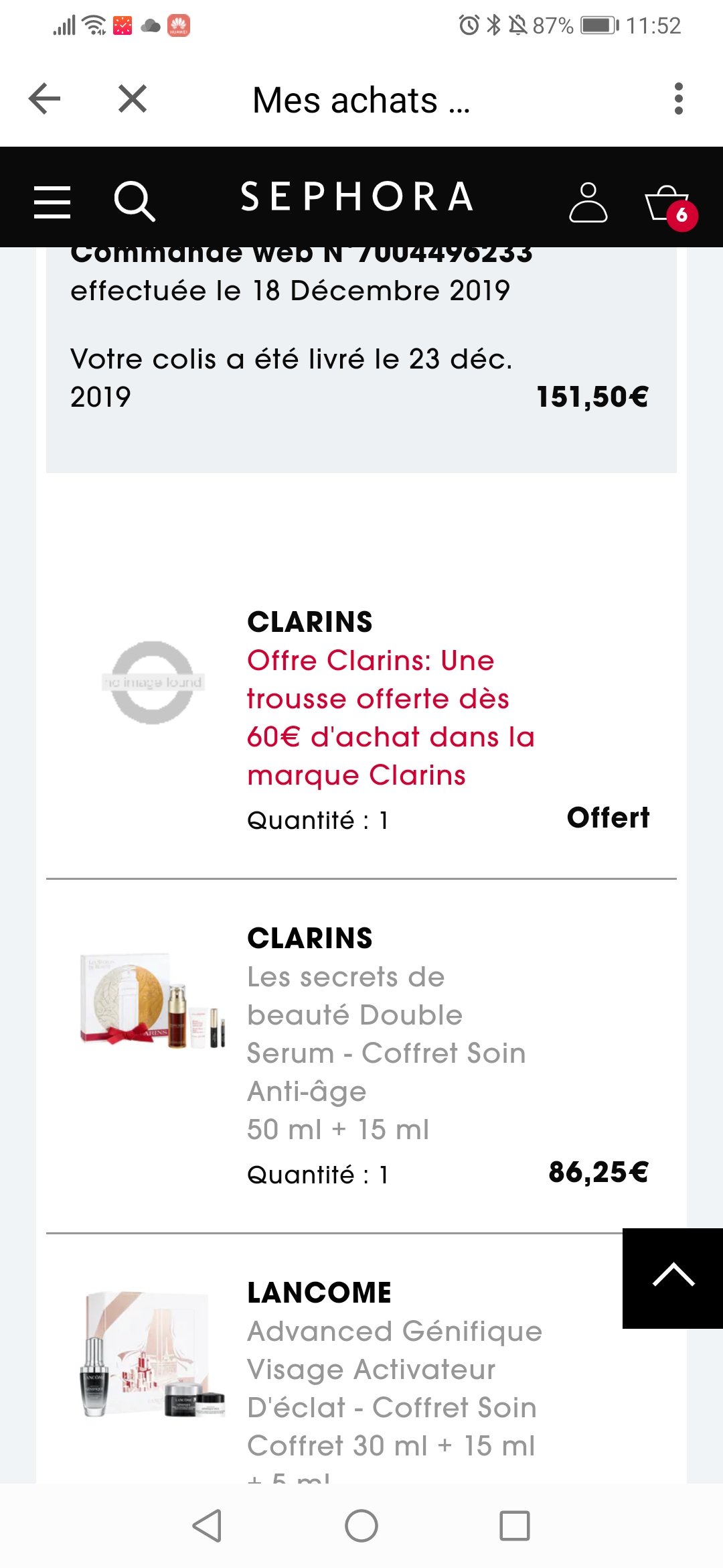 【巴黎】出娇韵诗精华50ml+面霜（未开封）50欧