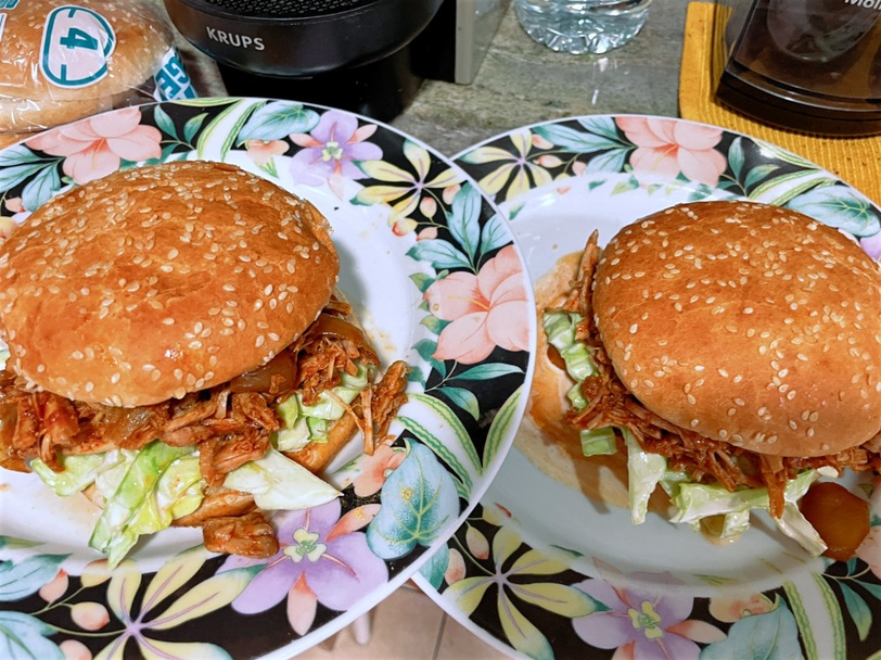 香迷糊了！自制pulled pork汉堡
