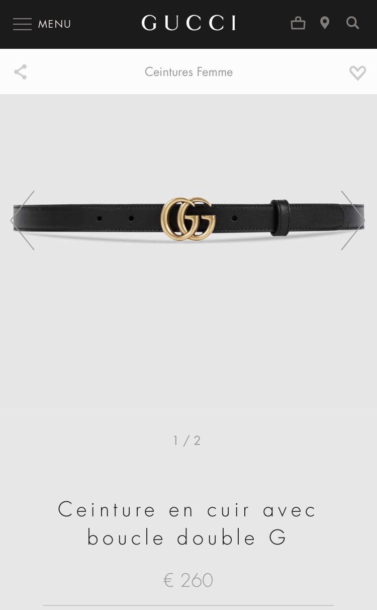 转卖新皮带gucci