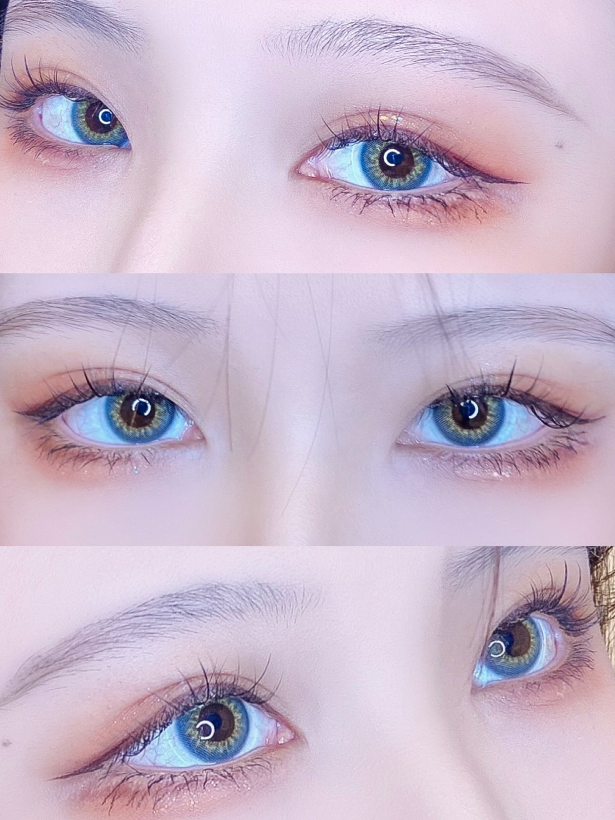 绝美的金棕蓝灰色～