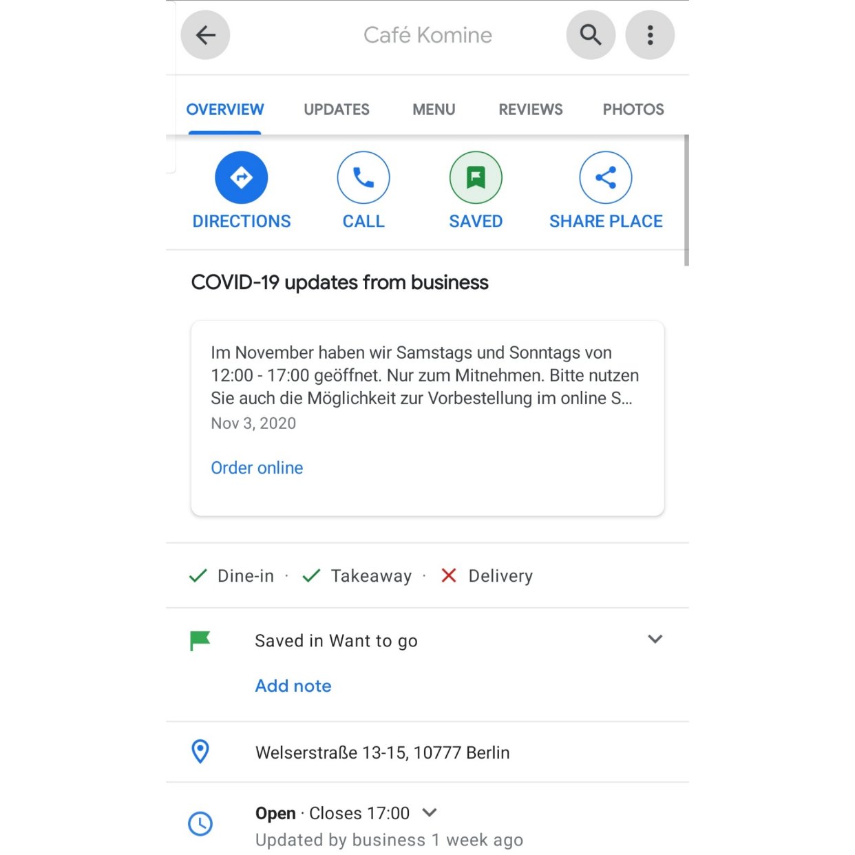 推荐柏林的法式甜品店 - Cafe Komine