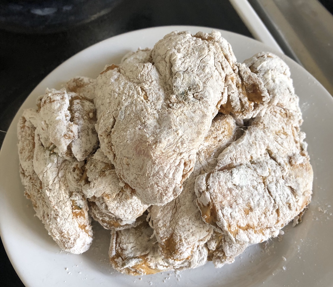 终于炸鸡啦
