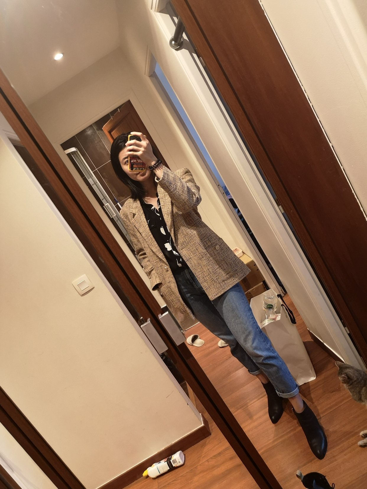 好像自己喜欢阔腿裤