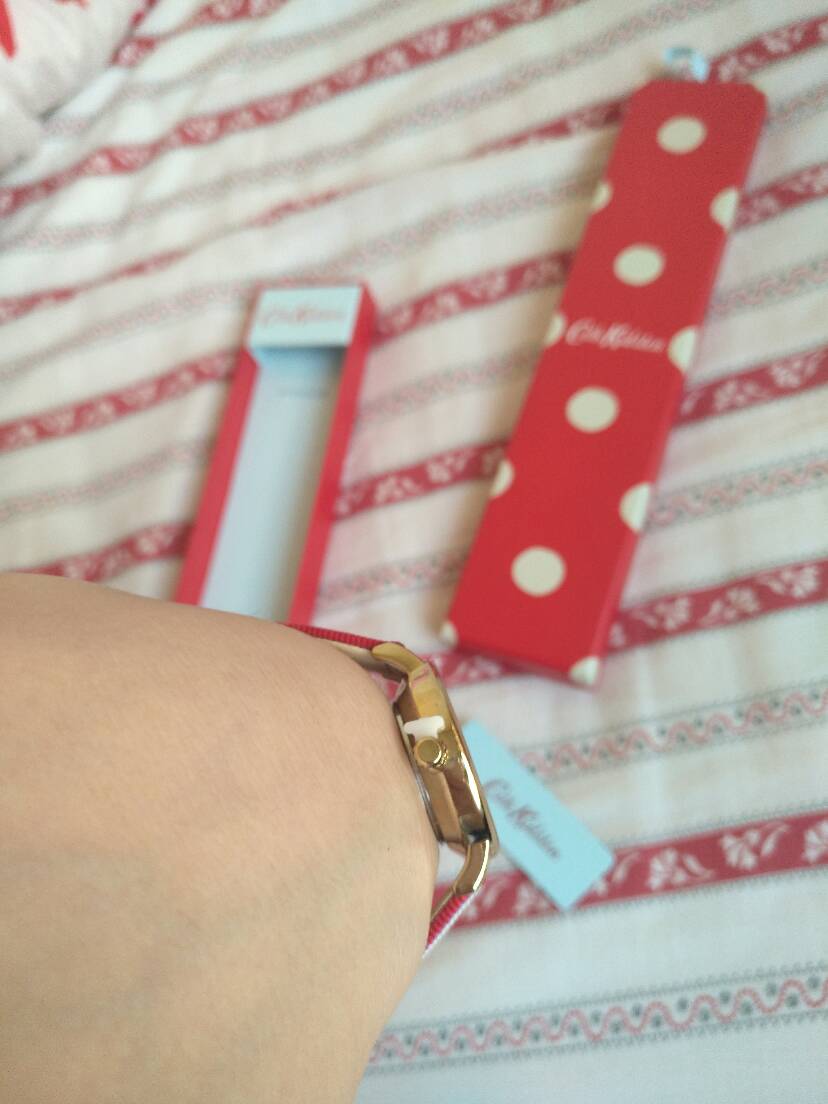 晒晒跟着一分钱买的小碎花手表