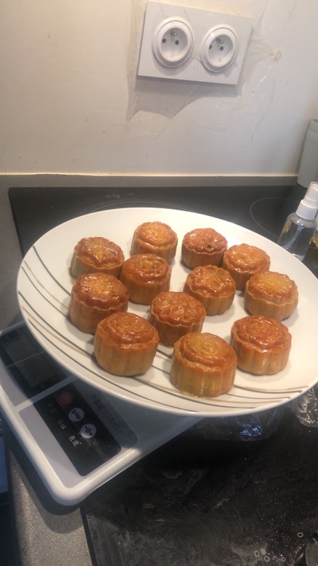 🎑🥮豆沙咸蛋黄月饼和冰皮月饼