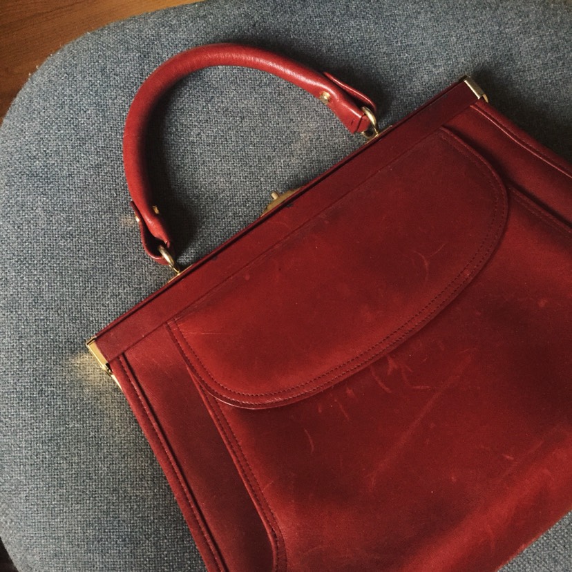 Vintage 60S red bags