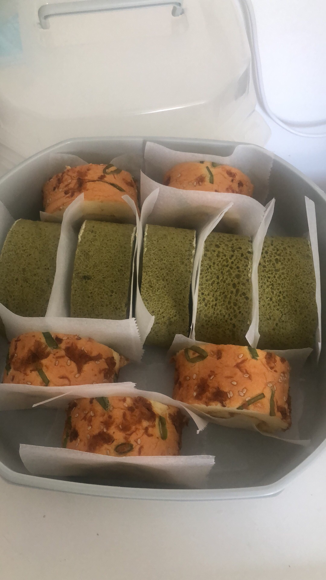 抹茶🍵鲜奶油蛋糕卷