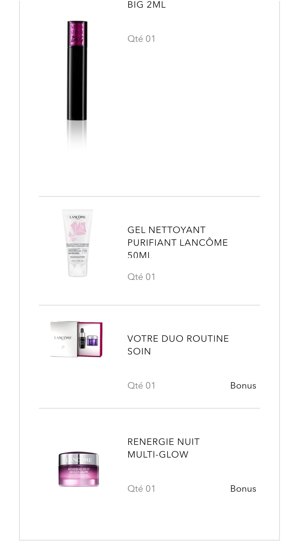 Lancome会员后续
