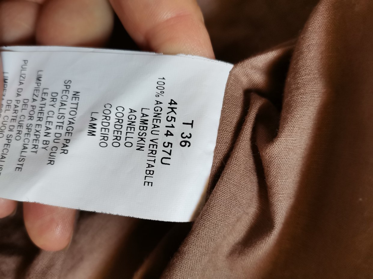 全新羊皮衣36码caroll